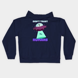 Funny Sci fi Aliens Kids Hoodie